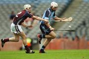 9 September 2007; Eoin Moran, Dublin, in action against Finian Coone, Galway. Erin All-Ireland Under 21 Hurling Championship Final, Dublin v Galway, Croke Park, Dublin. Picture credit; Brian Lawless / SPORTSFILE