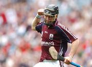 9 September 2007; Conor Kavanagh, Galway, celebrates after scoring his side's first goal. Erin All-Ireland Under 21 Hurling Championship Final, Dublin v Galway, Croke Park, Dublin. Picture credit; Paul Mohan / SPORTSFILE *** Local Caption ***