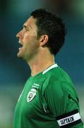 8 September 2007; Robbie Keane, Republic of Ireland captain, during the playing of the national anthem. 2008 European Championship Qualifier, Slovakia v Republic of Ireland, Slovan Stadion, Tehelné Pole, Bratislava, Slovakia. Picture credit; David Maher / SPORTSFILE