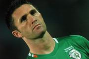 8 September 2007; Robbie Keane, Republic of Ireland  captain, during the playing of the national anthems. 2008 European Championship Qualifier, Slovakia v Republic of Ireland, Slovan Stadion, Tehelné Pole, Bratislava, Slovakia. Picture credit; David Maher / SPORTSFILE