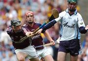 9 September 2007; Paddy Curtin, Dublin, in action against Conor Kavanagh, Galway. Erin All-Ireland Under 21 Hurling Championship Final, Dublin v Galway, Croke Park, Dublin. Picture credit; Paul Mohan / SPORTSFILE *** Local Caption ***