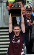 9 September 2007; Galway captain Kevin Hynes lifts the cup after the match. Erin All-Ireland Under 21 Hurling Championship Final, Dublin v Galway, Croke Park, Dublin. Picture credit; Brian Lawless / SPORTSFILE