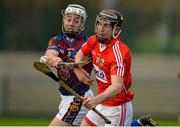 10 January 2015; Andy Walsh, Cork, in action against Daire Quinn, University of Limerick. Waterford Crystal Cup Preliminary Round, Cork v University of Limerick, CIT GAA Grounds, Bishopstown, Co. Cork. Picture credit: Brendan Moran / SPORTSFILE