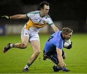 7 January 2015; Eoghan O'Gara, Dublin, in action against Graham Guilfoyle, Offaly. Bord na Mona O'Byrne Cup, Group A, Round 2, Dublin v Offaly, Parnell Park, Dublin. Picture credit: Pat Murphy / SPORTSFILE