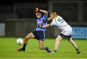 7 January 2015; Niall Scully, Dublin, in action against Brian Crombie, Offaly. Bord na Mona O'Byrne Cup, Group A, Round 2, Dublin v Offaly, Parnell Park, Dublin. Picture credit: Pat Murphy / SPORTSFILE