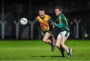 10 January 2015; Conor Daly, DCU, in action against Nicky Judge, Meath. Bord na Mona O'Byrne Cup, Group C, Round 3, Meath v DCU. Páirc Táilteann, Navan, Co. Meath. Picture credit: Barry Cregg / SPORTSFILE