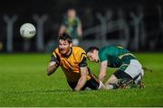 10 January 2015; Brian Donnelly, DCU, in action against Donncha Tobin, Meath.  Bord na Mona O'Byrne Cup, Group C, Round 3, Meath v DCU. Páirc Táilteann, Navan, Co. Meath. Picture credit: Barry Cregg / SPORTSFILE