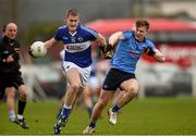 11 January 2015; Donal Kingston, Laois, in action against John Small, Dublin. Bord na Mona O'Byrne Cup, Group A, Round 3, Laois v Dublin, McCann Park, Portarlington, Co. Laois. Photo by Sportsfile