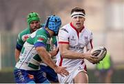 11 January 2015; Tommy Bowe, Ulster, in action against Corniel Van Zyl, Benetton Treviso. Guinness PRO12 Round 13, Benetton Treviso v Ulster, Stadio Monigo, Treviso, Italy. Picture credit: Roberto Bregani / SPORTSFILE