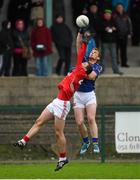 11 January 2015; George Hannigan, Tipperary, in action against Mark Collins, Cork. McGrath Cup Quarter-Final, Tipperary v Cork, Clonmel Sportsfield, Clonmel, Co. Tipperary. Picture credit: Diarmuid Greene / SPORTSFILE
