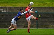 11 January 2015; Colm O'Neill, Cork, in action against Paddy Codd, Tipperary. McGrath Cup Quarter-Final, Tipperary v Cork, Clonmel Sportsfield, Clonmel, Co. Tipperary. Picture credit: Diarmuid Greene / SPORTSFILE