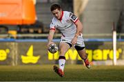 11 January 2015; Ulster's Paddy Jackson scores his side's opening try. Guinness PRO12 Round 13, Benetton Treviso v Ulster, Stadio Monigo, Treviso, Italy. Picture credit: Roberto Bregani / SPORTSFILE