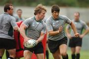 11 September 2007; Ireland's Jerry Flannery and Donncha O'Callaghan in action during squad training. 2007 Rugby World Cup, Pool D, Irish Squad Training, Stade Bordelais, Bordeaux, France. Picture credit: Brendan Moran / SPORTSFILE