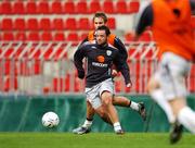 11 September 2007; Republic of Ireland's Andy Reid in action during squad training. Sparta Prague Stadium, Prague, Czech Republic. Picture Credit: David Maher / SPORTSFILE