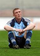9 September 2007; Peter O'Callaghan, Dublin, shows his disapointment after the game. Erin All-Ireland Under 21 Hurling Championship Final, Dublin v Galway, Croke Park, Dublin. Picture credit; Pat Murphy / SPORTSFILE *** Local Caption ***