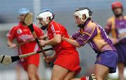 9 September 2007; Anna Geary, Cork, in action against Kate Kelly, Wexford. Gala All-Ireland Senior Camogie Final, Cork v Wexford, Croke Park, Dublin. Picture credit; Brian Lawless / SPORTSFILE