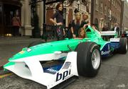 12 September 2007; A1 Pit Girls, from left, Blathnaid McKenna, Sara Kavanagh, Ruth O'Neill and Pipa O'Connor at the launch of the 2007/08 Belmayne A1GP Team Ireland car. The Shelbourne Hotel, Dublin. Picture credit: Pat Murphy / SPORTSFILE