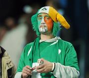 12 September 2007; A dejected Republic of Ireland supporter looks on after Marek Jankulovski, Czech Republic, scored his side's first goal. 2008 European Championship Qualifier, Czech Republic v Republic of Ireland, Sparta Prague Stadium, Prague, Czech Republic. Picture credit: David Maher / SPORTSFILE