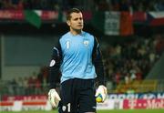 12 September 2007; A dejected Shay Given, Republic of Ireland, at the end of the game. 2008 European Championship Qualifier, Czech Republic v Republic of Ireland, Sparta Prague Stadium, Prague, Czech Republic. Picture Credit: David Maher / SPORTSFILE *** Local Caption ***