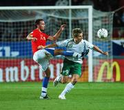 12 September 2007; Kevin Doyle, Republic of Ireland, in action against Tomas Sivok, Czech Republic. 2008 European Championship Qualifier, Czech Republic v Republic of Ireland, Sparta Prague Stadium, Prague, Czech Republic. Picture credit: David Maher / SPORTSFILE