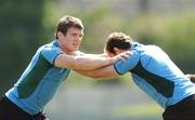13 September 2007; Ireland's Gordon D'Arcy, left, with team-mate Geordan Murphy during squad training. 2007 Rugby World Cup, Pool D, Irish Squad Training, Stade Bordelais, Bordeaux, France. Picture credit: Brendan Moran / SPORTSFILE