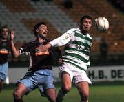 14 September 2007; Barry Ferguson, Shamrock Rovers, in action against John Fitzgerald, Galway United. eircom League of Ireland Premier Division, Shamrock Rovers v Galway United, Tolka Park, Dublin. Picture credit; Stephen McCarthy / SPORTSFILE