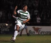 14 September 2007; Dave O'Connor, Shamrock Rovers, celebrates after team-mate Padraid Ammond scored their side's second goal. eircom League of Ireland Premier Division, Shamrock Rovers v Galway United, Tolka Park, Dublin. Picture credit; Stephen McCarthy / SPORTSFILE