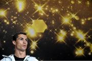 12 January 2015; FIFA Ballon d'Or nominee Cristiano Ronaldo, Real Madrid and Portugal, during a press interview before the FIFA Ballon D'Or 2014 awards. FIFA Ballon D'Or 2014. Kongresshaus, Zurich, Switzerland. Picture credit: David Maher / SPORTSFILE