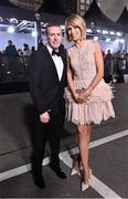 12 January 2015; Republic of Ireland International Stephanie Roche with her boyfriend Dean Zambra after the FIFA Ballon D'Or 2014. FIFA Ballon D'Or 2014. Kongresshaus, Zurich, Switzerland. Picture credit: David Maher / SPORTSFILE