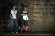 11 September 2007; Eoin Kennedy and Egin Jensen, Dublin, with the Perpetual Challenger Cup at a photocall ahead of the M Donnelly All-Ireland 60x30 Senior Doubles Finals, which take place on Saturday the 15th of September at Handball Alley, Croke Park, Dublin. Picture credit; Pat Murphy / SPORTSFILE