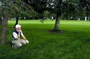 14 September 2007; Michael Brett, Portmarnock G.C., Dublin, considers his options as he approaches the 9th during the Bulmers Senior Cup Semi-Finals. Bulmers Cups and Shields Finals 2007, Shandon Park Golf Club, Belfast, Co. Antrim. Picture credit: Ray McManus / SPORTSFILE