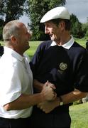 14 September 2007; Michael Redmond and Kieran Caldwell celebrate winning the Pierce Purcell Shield for Warrenpoint Golf Club. Magners Cups and Shields Finals 2007, Shandon Park Golf Club, Belfast, Co. Antrim. Picture credit: Ray McManus / SPORTSFILE