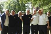 14 September 2007; Michael Carr, Paul Devlin, Michael Fitzpatrick, Anthony Campbell, Seamus Colgan, and Andrew Ferguson celebrate winning the Pierce Purcell Shield for Warrenpoint Golf Club. Magners Cups and Shields Finals 2007, Shandon Park Golf Club, Belfast, Co. Antrim. Picture credit: Ray McManus / SPORTSFILE