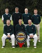 14 September 2007; The team and officials of Portmarnock Golf Club, Dublin, back row, left to right, Michael Brett, Adrian Morrow, Dermot Snow and Geoff Lenehan, front row, left to right, David Kelleher, David Fleury and Niall Goulding, Team Captain, before the Bulmers Senior Cup Semi-Finals. Bulmers Cups and Shields Finals 2007, Shandon Park Golf Club, Belfast, Co. Antrim. Picture credit: Ray McManus / SPORTSFILE
