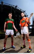 31 May 2016; Eoghan Collins of Mayo and Ciaran Clifford of Armagh in attendance at the Christy Ring, Nicky Rackard & Lory Meagher Finals media event. Croke Park, Dublin. Photo by Sam Barnes/Sportsfile