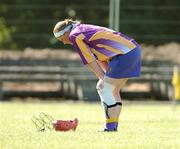 15 September 2007; Colleen Atkinson, Wexford, after the final whistle. Gala All Ireland Senior B Championship Semi Finals, Cork v Wexford, Park Shileain, JK Brackens GAA Club, Templemore, Co. Tipperary. Picture credit; Matt Browne / SPORTSFILE