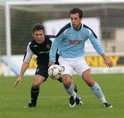 15 September 2007; Davitt Walsh, Ballymena United, in action against  Noel Baile, Linfield. CIS Insurance Cup, Group A, Ballymena United v Linfield, The Showgrounds, Ballymena, Co. Antrim. Picture credit; Oliver McVeigh / SPORTSFILE