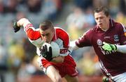 16 September 2007; Brendan Henry, Derry, in action against Tommy Walsh, Galway. ESB All-Ireland Minior Football Championship Final, Galway v Derry, Croke Park, Dublin. Picture credit; Brian Lawless / SPORTSFILE