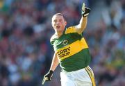 16 September 2007; Kerry's Kieran Donaghy celebrates scoring his first and his side's second goal. Bank of Ireland All-Ireland Senior Football Championship Final, Kerry v Cork, Croke Park, Dublin. Picture credit; Brian Lawless / SPORTSFILE