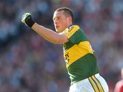 16 September 2007; Kerry's Kieran Donaghy celebrates scoring his first and his side's second goal. Bank of Ireland All-Ireland Senior Football Championship Final, Kerry v Cork, Croke Park, Dublin. Picture credit; Brian Lawless / SPORTSFILE