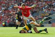 16 September 2007; Tom O'Sullivan, Kerry, in action against Conor McCarthy, Cork. Bank of Ireland All-Ireland Senior Football Championship Final, Kerry v Cork, Croke Park, Dublin. Picture credit; Brian Lawless / SPORTSFILE
