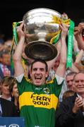 16 September 2007; Kerry captain Declan O'Sullivan lifts the Sam Maguire cup. Bank of Ireland All-Ireland Senior Football Championship Final, Kerry v Cork, Croke Park, Dublin. Picture credit; SPORTSFILE