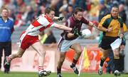 16 September 2007; John O'Brien, Galway, in action against James Kielt, Derry. ESB All-Ireland Minior Football Championship Final, Galway v Derry, Croke Park, Dublin. Picture credit; Paul Mohan / SPORTSFILE