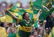 16 September 2007; A Kerry fan celebrates after the match. Bank of Ireland All-Ireland Senior Football Championship Final, Kerry v Cork, Croke Park, Dublin. Picture credit; Brian Lawless / SPORTSFILE