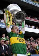 16 September 2007; Kerry substitute Mossie Lyons lifts the Sam Maguire Cup. Bank of Ireland All-Ireland Senior Football Championship Final, Kerry v Cork, Croke Park, Dublin. Picture credit; Ray McManus / SPORTSFILE