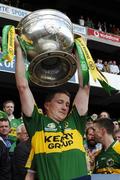 16 September 2007; Kerry's Mike Frank Russell lifts the Sam Maguire Cup. Bank of Ireland All-Ireland Senior Football Championship Final, Kerry v Cork, Croke Park, Dublin. Picture credit; Ray McManus / SPORTSFILE