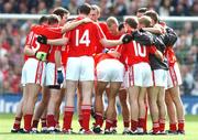 16 September 2007; The Cork team before the start of the game. Bank of Ireland All-Ireland Senior Football Championship Final, Kerry v Cork, Croke Park, Dublin. Picture credit; Paul Mohan / SPORTSFILE