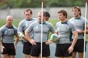 17 September 2007; Ireland players, from left, Peter Stringer, Simon Best, Frankie Sheahan, Brian O'Driscoll and Neil Best during squad training. 2007 Rugby World Cup, Pool D, Irish Squad Training, Stade Bordelais, Bordeaux, France. Picture credit: Brendan Moran / SPORTSFILE