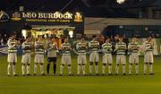14 September 2007; Shamrock Rovers players pay tribute to the late Alan Nolan, a Shamrock Rovers supporter, with a minutes applause. eircom League of Ireland Premier Division, Shamrock Rovers v Galway United, Tolka Park, Dublin. Picture credit; Stephen McCarthy / SPORTSFILE