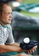 17 September 2007; Ireland's Rory Best with an ice pack on his hand during squad training. 2007 Rugby World Cup, Pool D, Irish Squad Training, Stade Bordelais, Bordeaux, France. Picture credit: Brendan Moran / SPORTSFILE